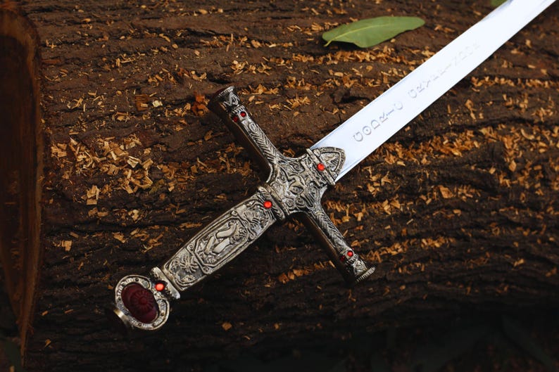 Handmade Stainless Steel Harry Potter Inspired Replica Sword with Leather Sheath – 40" Fantasy Collectible Sword Arham Cutlery