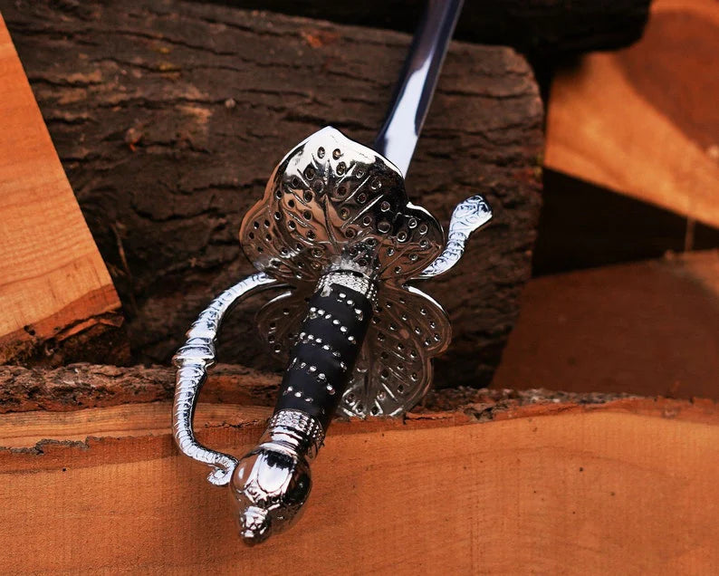 Custom Handmade Stainless Steel Rapier Sword with Leather-Wrapped Handle & Scabbard – 38" Medieval Collectible Sword Arham Cutlery
