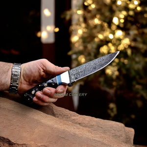 Handmade Damascus Steel Hunting Bush Craft Knife