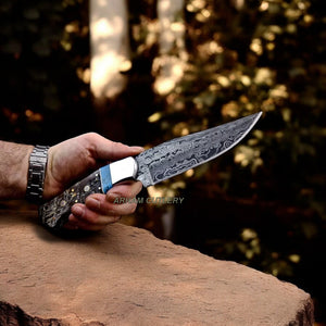 Handmade Ram Horn Hunting Bush Craft Knife