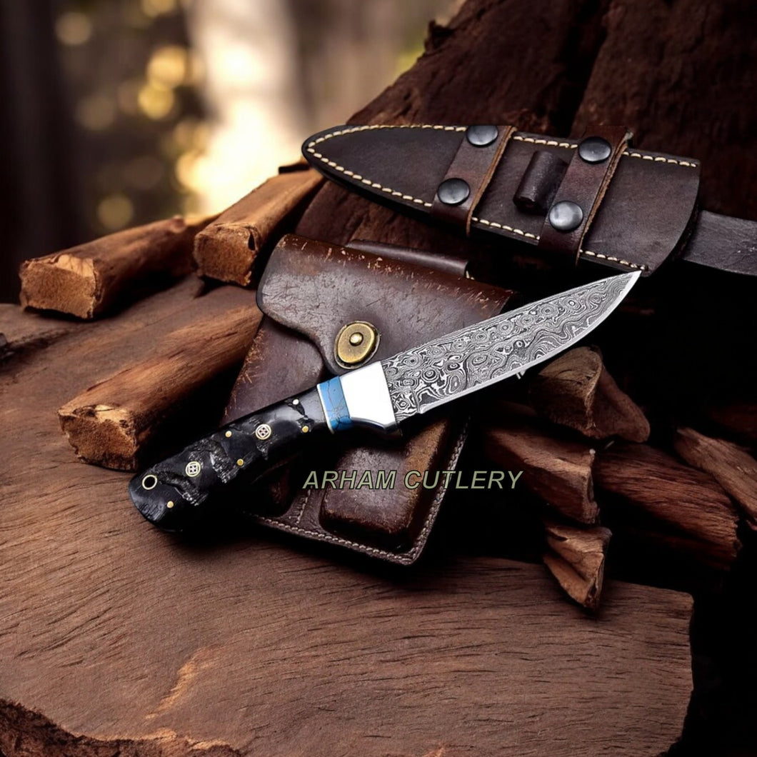 Handmade Damascus Steel Hunting Bush Craft Knife