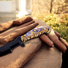 Lade das Bild in den Galerie-Viewer, Handmade VG10 Custom Pine Cone Chopper Hunting Camping TANTO Sport Knife
