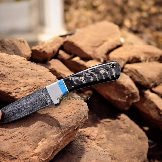 Handmade Damascus Steel Hunting Bush Craft Knife