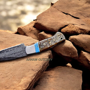 Handmade Ram Horn Hunting Bush Craft Knife