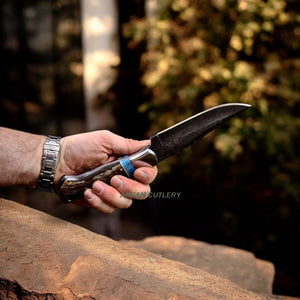 Handmade Ram Horn Hunting Bush Craft Knife