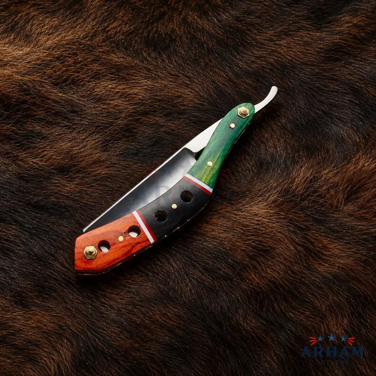 Heritage Edgecrest™ J2 Steel Straight Razor – Traditional Handmade Arham Cutlery