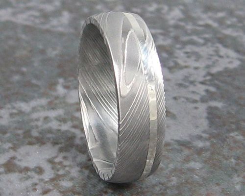 Custom Handmade Damascus Steel Ring for Men and Women A-125 - Arham Cutlery