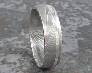 Custom Handmade Damascus Steel Ring for Men and Women A-125 - Arham Cutlery