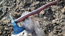 Cargar imagen en el visor de la galería, Custom Handmade Damascus Steel Axe With Leather Sheath A-99 - Arham Cutlery
