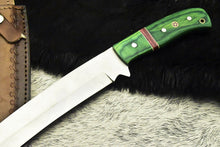 Load image into Gallery viewer, Custom Made D2 Steel Hunting Tanto Knife With Leather Sheath A-120 - Arham Cutlery
