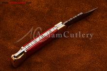 Cargar imagen en el visor de la galería, Custom Handmade Damascus Steel Blade, Back Lock, Folding Knife by Arham Cutlery | A-51 - Arham Cutlery
