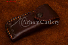 Cargar imagen en el visor de la galería, Custom Handmade Damascus Steel Blade, Back Lock, Folding Knife by Arham Cutlery | A-16 - Arham Cutlery
