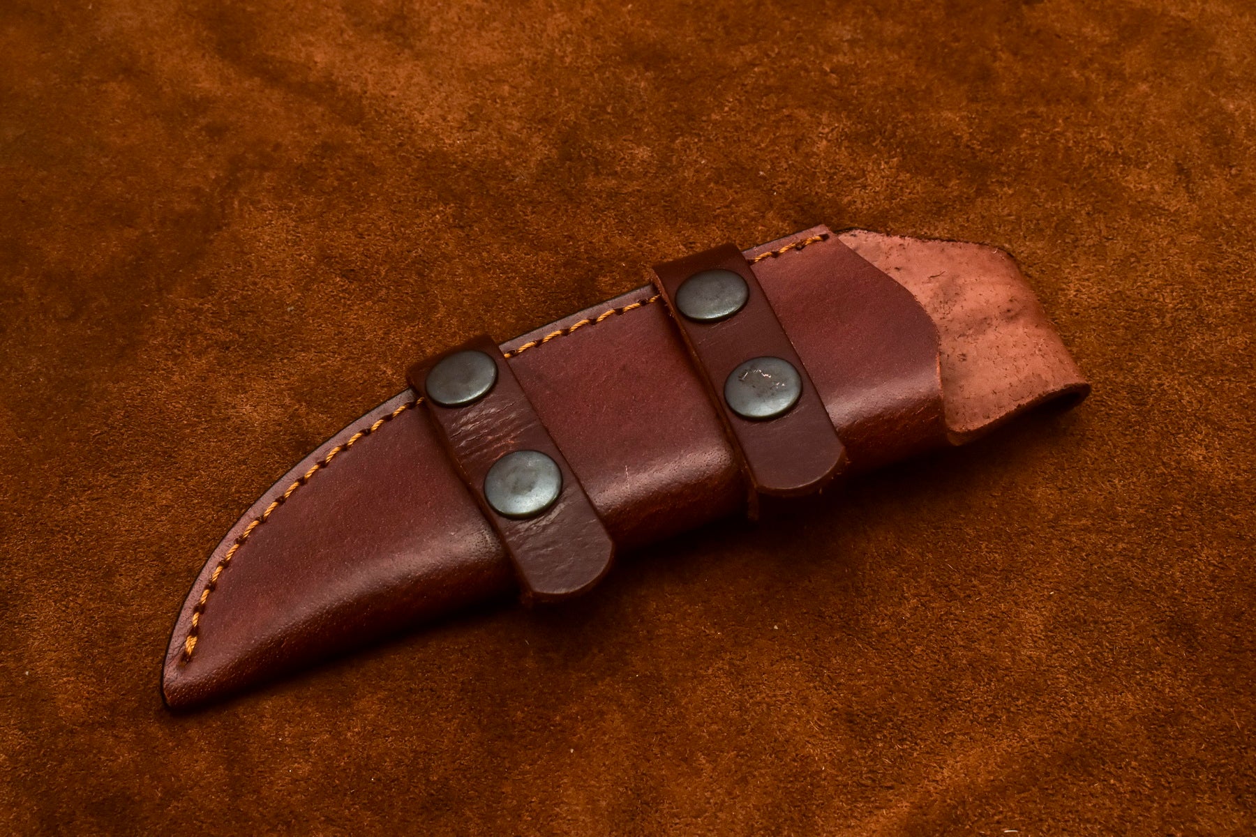 Custom Handmade Damascus Steel Fixed Blade Hunting Skinning Knife With Leather Sheath by Arham Cutlery | A-85 - Arham Cutlery