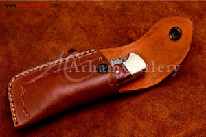Custom Handmade Damascus Steel Blade, Back Lock, Folding Knife by Arham Cutlery | A-09 - Arham Cutlery