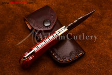 Lade das Bild in den Galerie-Viewer, Custom Handmade Damascus Steel Blade, Back Lock, Folding Knife by Arham Cutlery | A-66 - Arham Cutlery
