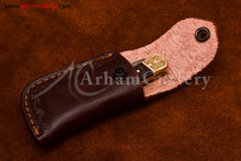 Cargar imagen en el visor de la galería, Custom Handmade Damascus Steel Blade, Back Lock, Folding Knife by Arham Cutlery | A-61 - Arham Cutlery
