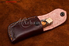 Cargar imagen en el visor de la galería, Custom Handmade Damascus Steel Blade, Back Lock, Folding Knife by Arham Cutlery | A-53 - Arham Cutlery
