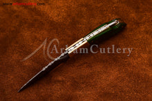 Cargar imagen en el visor de la galería, Custom Handmade Damascus Steel Blade, Back Lock, Folding Knife by Arham Cutlery | A-52 - Arham Cutlery
