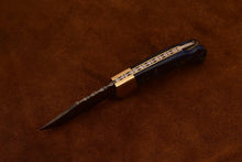 Lade das Bild in den Galerie-Viewer, Custom Handmade Damascus Steel Blade, Back Lock, Folding Knife by Arham Cutlery | A-02 - Arham Cutlery
