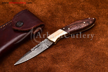 Cargar imagen en el visor de la galería, Custom Handmade Damascus Steel Blade, Back Lock, Folding Knife by Arham Cutlery | A-58 - Arham Cutlery
