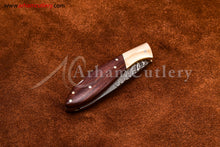 Cargar imagen en el visor de la galería, Custom Handmade Damascus Steel Blade, Back Lock, Folding Knife by Arham Cutlery | A-58 - Arham Cutlery
