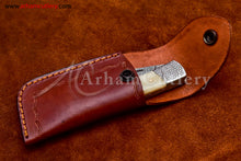 Cargar imagen en el visor de la galería, Custom Handmade Damascus Steel Blade, Back Lock, Folding Knife by Arham Cutlery | A-30 - Arham Cutlery
