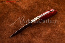 Load image into Gallery viewer, Custom Handmade Damascus Steel Blade, Back Lock, Folding Knife by Arham Cutlery | A-55 - Arham Cutlery
