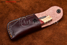 Load image into Gallery viewer, Custom Handmade Damascus Steel Blade, Back Lock, Folding Knife by Arham Cutlery | A-55 - Arham Cutlery
