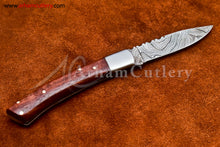 Cargar imagen en el visor de la galería, Custom Handmade Damascus Steel Blade, Back Lock, Folding Knife by Arham Cutlery | A-16 - Arham Cutlery
