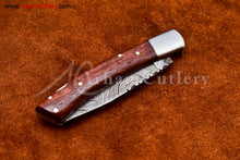 Cargar imagen en el visor de la galería, Custom Handmade Damascus Steel Blade, Back Lock, Folding Knife by Arham Cutlery | A-16 - Arham Cutlery
