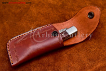 Cargar imagen en el visor de la galería, Custom Handmade Damascus Steel Blade, Back Lock, Folding Knife by Arham Cutlery | A-16 - Arham Cutlery
