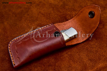Cargar imagen en el visor de la galería, Custom Handmade Damascus Steel Blade, Back Lock, Folding Knife by Arham Cutlery | A-35 - Arham Cutlery

