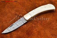 Cargar imagen en el visor de la galería, Custom Handmade Damascus Steel Blade, Back Lock, Folding Knife by Arham Cutlery | A-23 - Arham Cutlery
