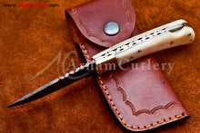 Cargar imagen en el visor de la galería, Custom Handmade Damascus Steel Blade, Back Lock, Folding Knife by Arham Cutlery | A-23 - Arham Cutlery
