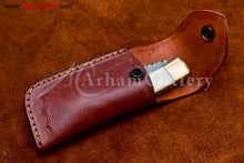 Cargar imagen en el visor de la galería, Custom Handmade Damascus Steel Blade, Back Lock, Folding Knife by Arham Cutlery | A-23 - Arham Cutlery
